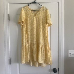 A New Day Yellow Floral Print Dress